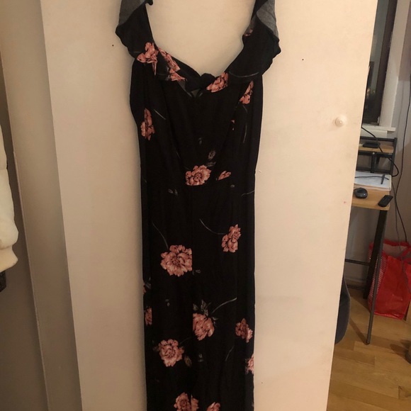 Black and pink floral jumpsuit new - Picture 5 of 6